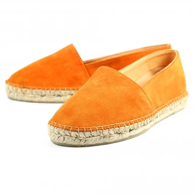 Abbey Orange Suede Espadrille 3 Abbey Orange Suede Espadrille - Image 3