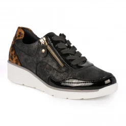 LUNAR Amelie Black Trainer