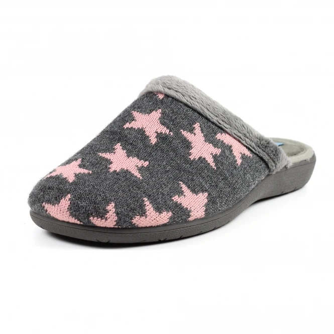 LUNAR Angelic Dark Grey Mule Slipper 3 LUNAR Angelic Dark Grey Mule Slipper - Image 3