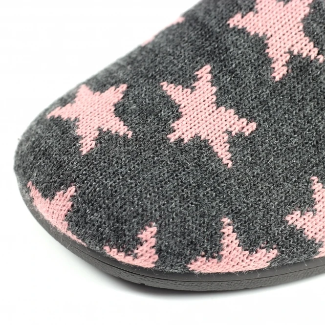 LUNAR Angelic Dark Grey Mule Slipper 7 LUNAR Angelic Dark Grey Mule Slipper - Image 7