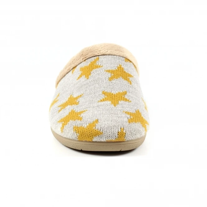 LUNAR Angelic Light Grey Mule Slipper 4 LUNAR Angelic Light Grey Mule Slipper - Image 4