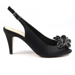 LUNAR Ankara Black Peep Toe Slingback -Elle Shoes Shop ankara black peep toe slingback p5327 319657 medium