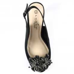 LUNAR Ankara Black Peep Toe Slingback -Elle Shoes Shop ankara black peep toe slingback p5327 319675 medium