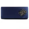LUNAR Ankara Navy Satin Bag