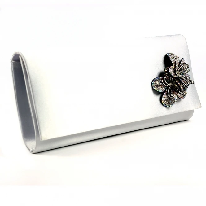 LUNAR Ankara Silver Satin Bag 1 LUNAR Ankara Silver Satin Bag