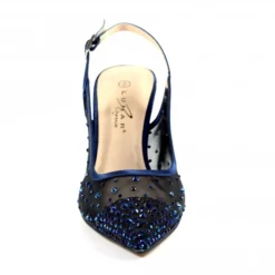 LUNAR Arabella Navy Mesh Slingback Court -Elle Shoes Shop arabella navy mesh slingback court p5713 344074 medium