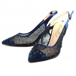 LUNAR Arabella Navy Mesh Slingback Court -Elle Shoes Shop arabella navy mesh slingback court p5713 344086 medium