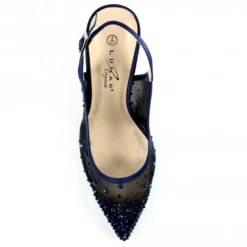 LUNAR Arabella Navy Mesh Slingback Court -Elle Shoes Shop arabella navy mesh slingback court p5713 344092 medium