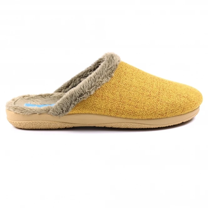 LUNAR Arlet Mustard Mule Slipper 2 LUNAR Arlet Mustard Mule Slipper - Image 2