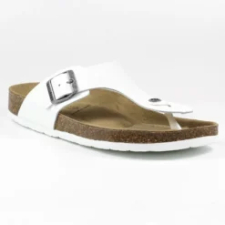Beach White Ladies Leather Sandal