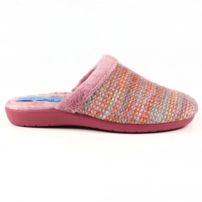 LUNAR Binstead Pink Mule Slipper 2 LUNAR Binstead Pink Mule Slipper - Image 2