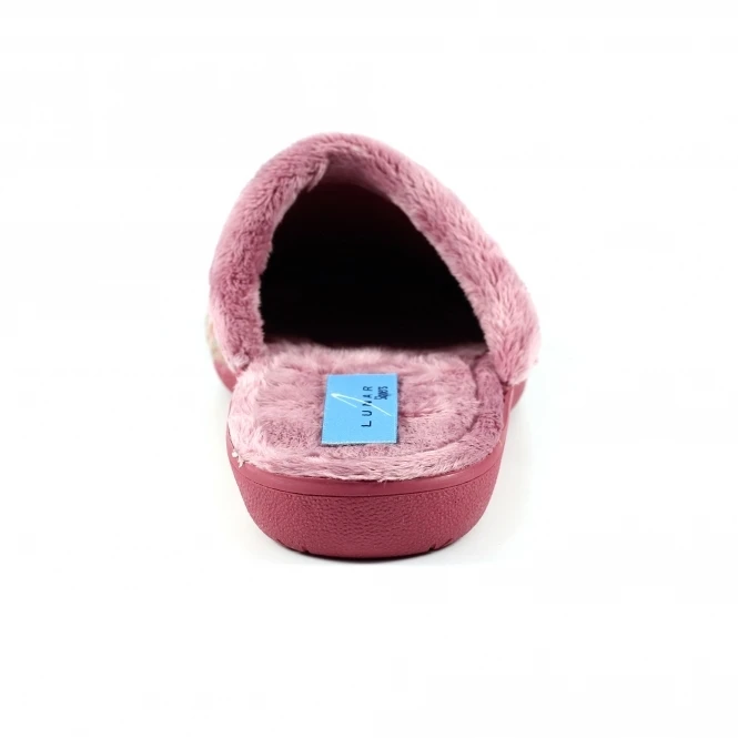 LUNAR Binstead Pink Mule Slipper 4 LUNAR Binstead Pink Mule Slipper - Image 4