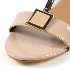 Blaze Nude Patent Sandal -Elle Shoes Shop blaze nude patent sandal p5863 350855 medium