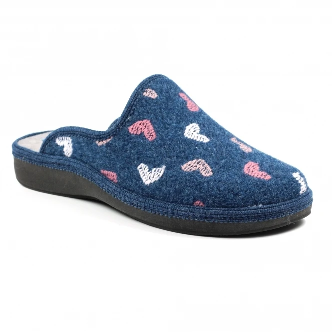 LUNAR Caraway Blue Mule Slipper 1 LUNAR Caraway Blue Mule Slipper