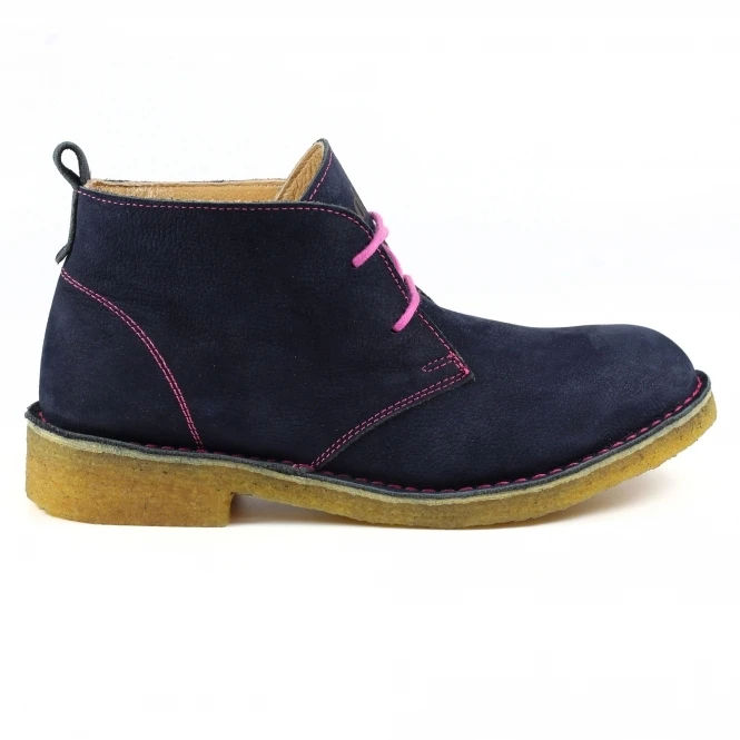 Dakota Navy Leather Boot 2 Dakota Navy Leather Boot - Image 2