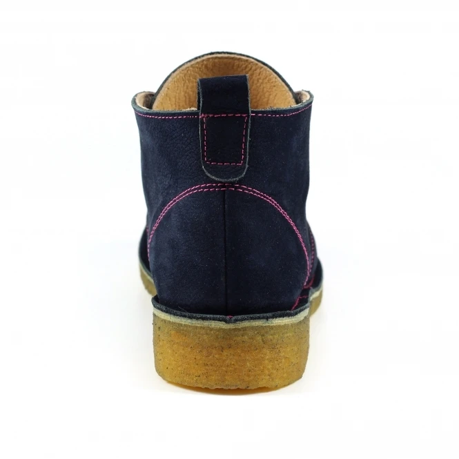 Dakota Navy Leather Boot 4 Dakota Navy Leather Boot - Image 4