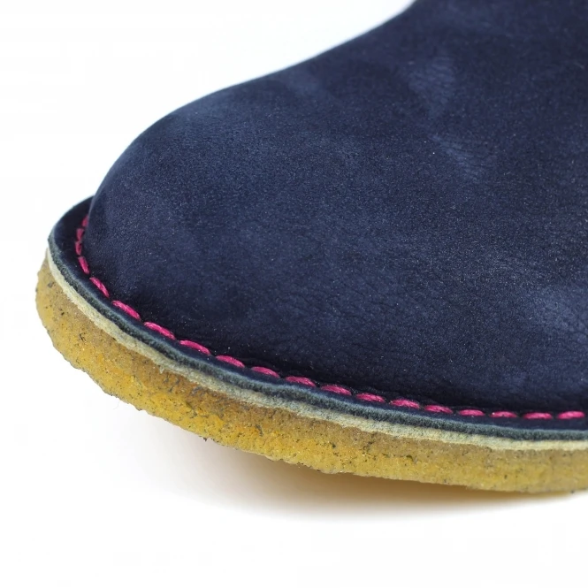 Dakota Navy Leather Boot 7 Dakota Navy Leather Boot - Image 7