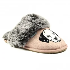 Dalmation Pink Mule Slipper