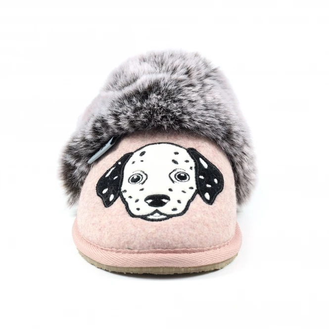 Dalmation Pink Mule Slipper 3 Dalmation Pink Mule Slipper - Image 3