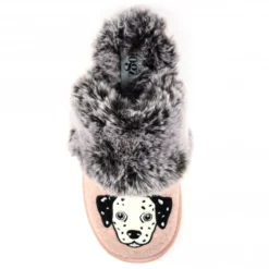 Dalmation Pink Mule Slipper 8 Dalmation Pink Mule Slipper -Elle Shoes Shop dalmation pink mule slipper p5467 327420 medium