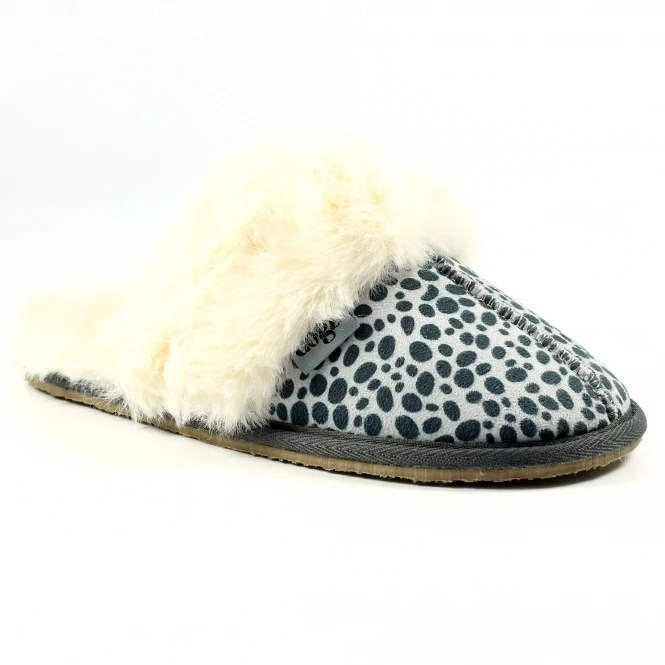 Dane Ocelot Suede Mule Slipper 1 Dane Ocelot Suede Mule Slipper