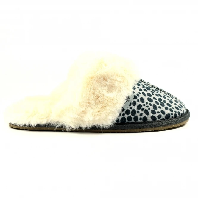 Dane Ocelot Suede Mule Slipper 2 Dane Ocelot Suede Mule Slipper - Image 2