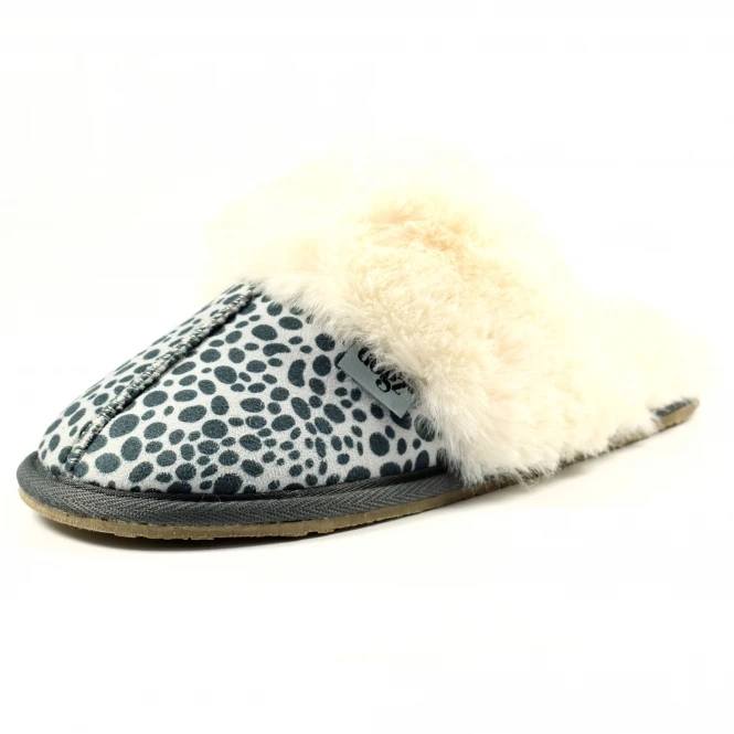 Dane Ocelot Suede Mule Slipper 3 Dane Ocelot Suede Mule Slipper - Image 3