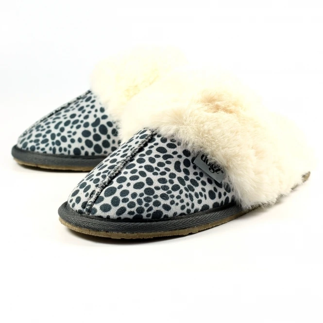 Dane Ocelot Suede Mule Slipper 6 Dane Ocelot Suede Mule Slipper - Image 6