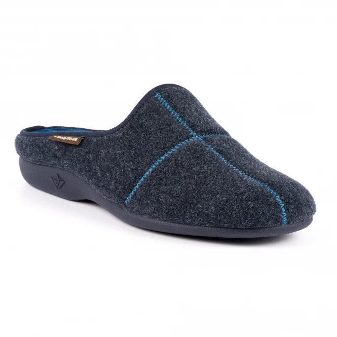 Fiasco Navy Goodyear Mule Slipper 1 Fiasco Navy Goodyear Mule Slipper