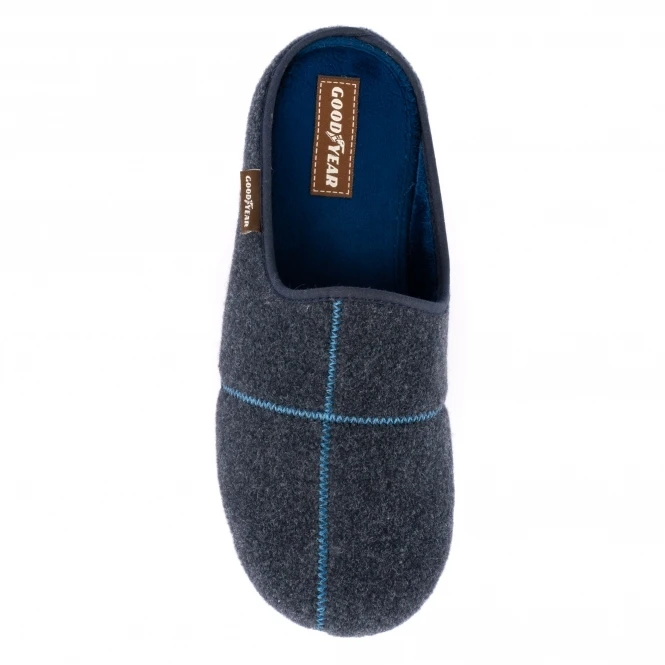 Fiasco Navy Goodyear Mule Slipper 5 Fiasco Navy Goodyear Mule Slipper - Image 5