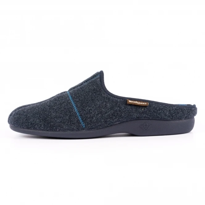 Fiasco Navy Goodyear Mule Slipper 4 Fiasco Navy Goodyear Mule Slipper - Image 4