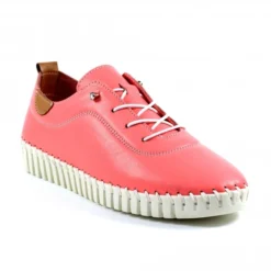 LUNAR Flamborough Pink Leather Shoe
