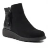 LUNAR Gretna Black Ankle Wedge Boot