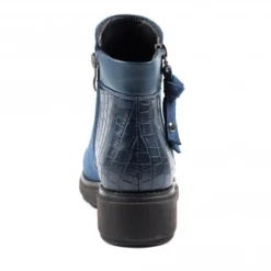 LUNAR Gretna Navy Ankle Wedge Boot -Elle Shoes Shop gretna navy ankle wedge boot p5519 329225 medium