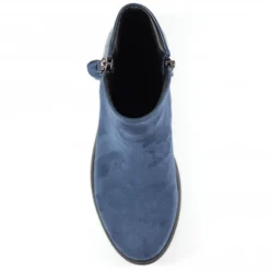 LUNAR Gretna Navy Ankle Wedge Boot -Elle Shoes Shop gretna navy ankle wedge boot p5519 329237 medium