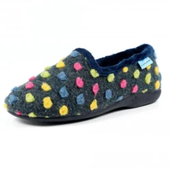 LUNAR Helix Polka Dot Slipper -Elle Shoes Shop helix polka dot slipper p4459 343434 medium