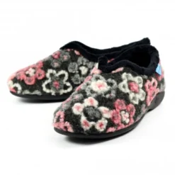 LUNAR Hippy Black Flower Full Slipper -Elle Shoes Shop hippy black flower full slipper p5961 358704 medium