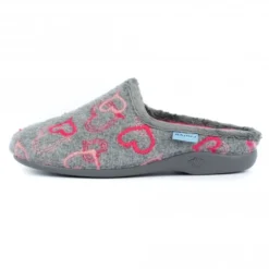 LUNAR Honey Grey Heart Mule Slipper -Elle Shoes Shop honey grey heart mule slipper p4955 295081 medium