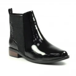 LUNAR Infinite Black Patent Boot