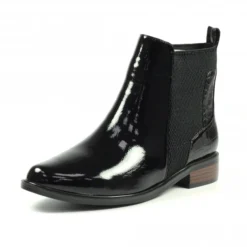 LUNAR Infinite Black Patent Boot -Elle Shoes Shop infinite black patent boot p5514 328883 medium