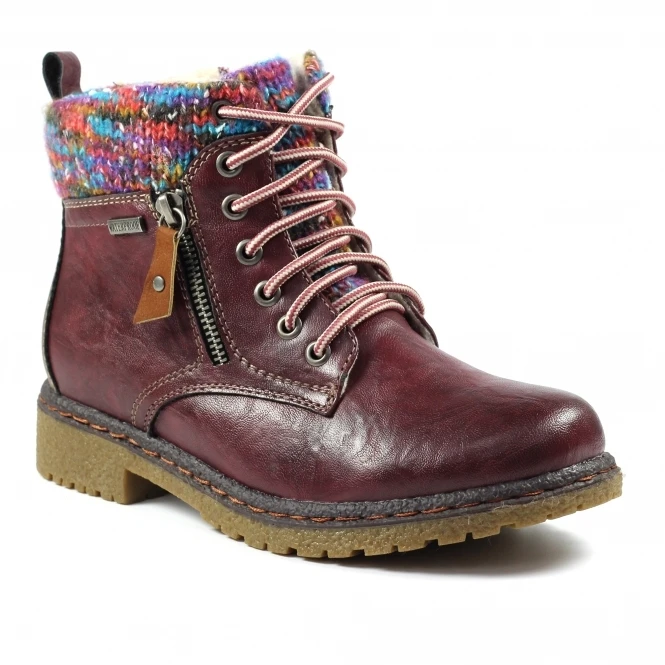 LUNAR Jalapeno Burgundy Waterproof Ankle Boot 1 LUNAR Jalapeno Burgundy Waterproof Ankle Boot