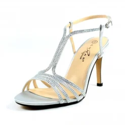 LUNAR Janelle Silver Sandal 10 LUNAR Janelle Silver Sandal -Elle Shoes Shop janelle silver sandal p5741 344633 medium