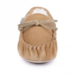 Kids Sadie Junior Suede Moccassin Slipper -Elle Shoes Shop kids sadie junior suede moccassin slipper p4734 287190 medium