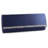 LUNAR Latoya Navy Satin Bag