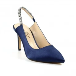 LUNAR Latoya Navy SlingBack Shoe