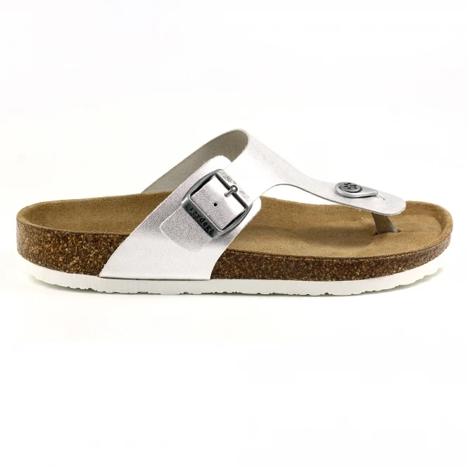 Lazy Dogz Beach II Silver Sandal 2 Lazy Dogz Beach II Silver Sandal - Image 2