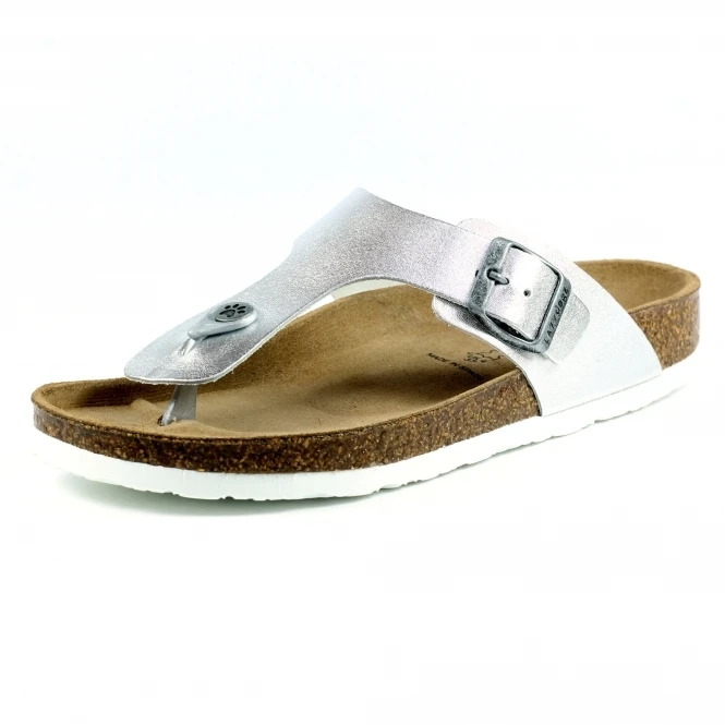 Lazy Dogz Beach II Silver Sandal 3 Lazy Dogz Beach II Silver Sandal - Image 3