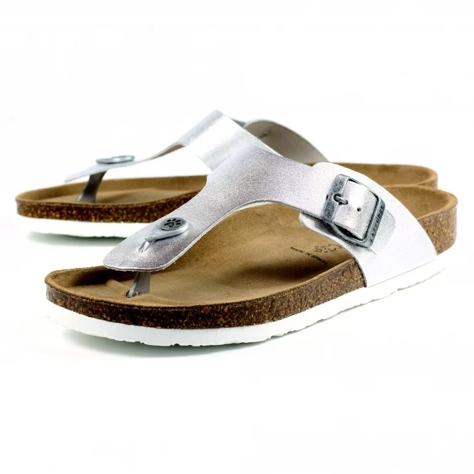 Lazy Dogz Beach II Silver Sandal 4 Lazy Dogz Beach II Silver Sandal - Image 4