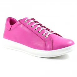 Lazy Dogz Forage Fuchsia Leather Trainer