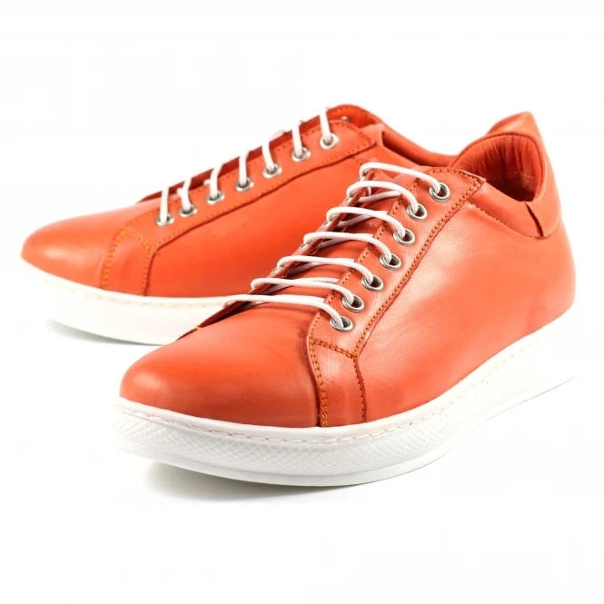 Lazy Dogz Forage Orange Leather Trainer 7 Lazy Dogz Forage Orange Leather Trainer - Image 7